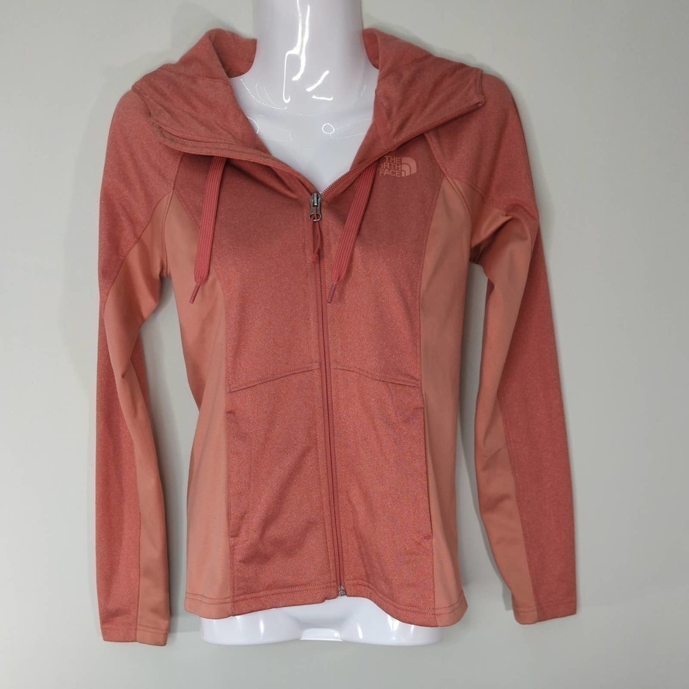 The North Face Womens Hooded Jacket Pink Full Zip XS